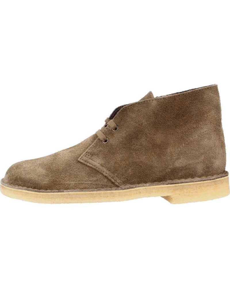 Botines Desert Boots Clarks Modelo 26179328C en Ante Color Verde Khaki