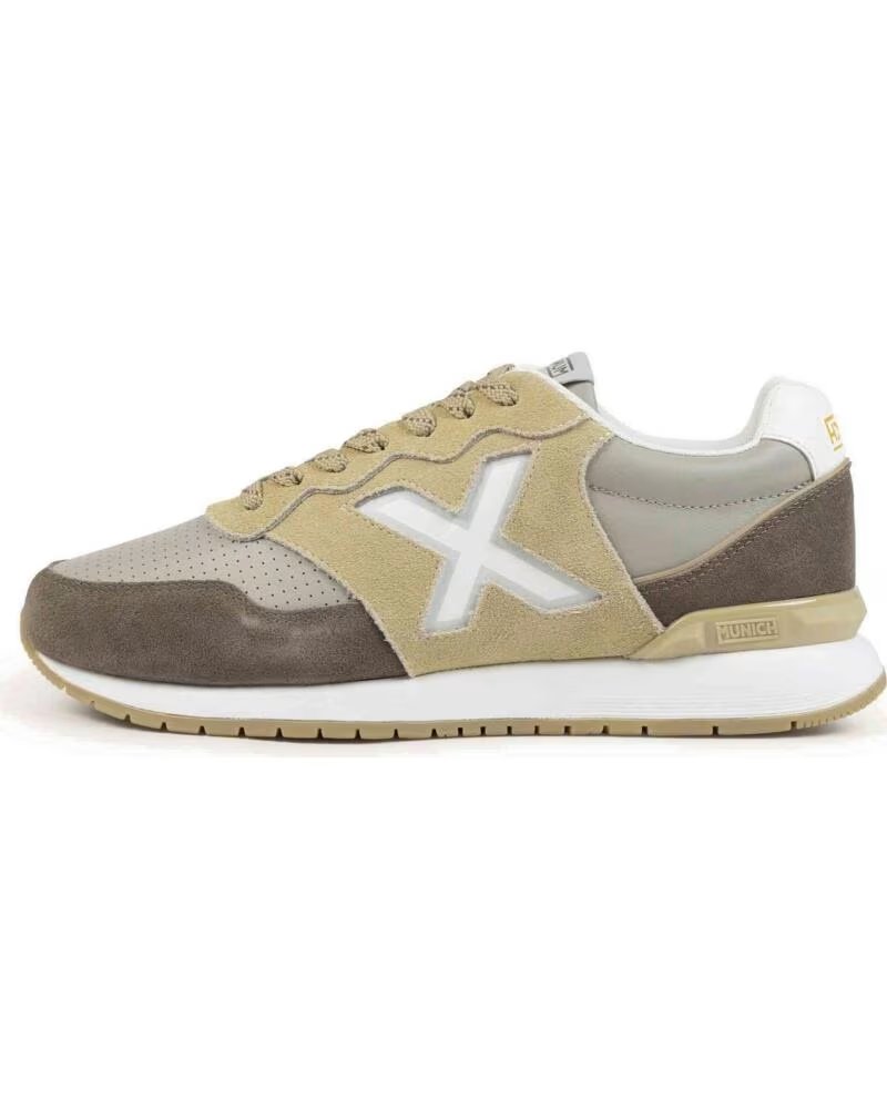 Zapatillas Munich 4150276 en Tonos Beige y Marrón