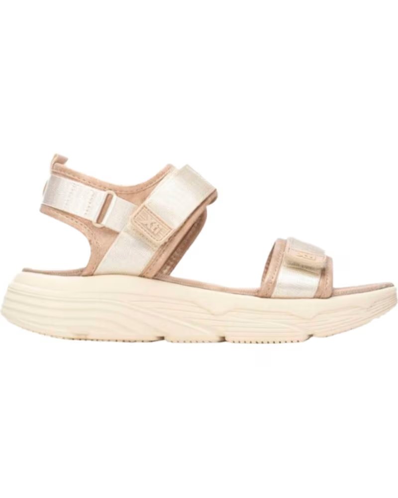 XTI SANDÁLIAS COM PLATAFORMA E FECHO DE VELCRO MODELO 145264 BEIGE