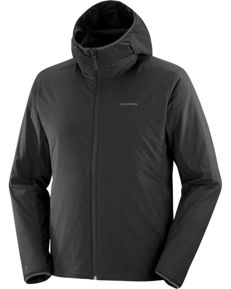 Chaqueta Salomon Mountain Flex con Capucha para Hombre Negro
