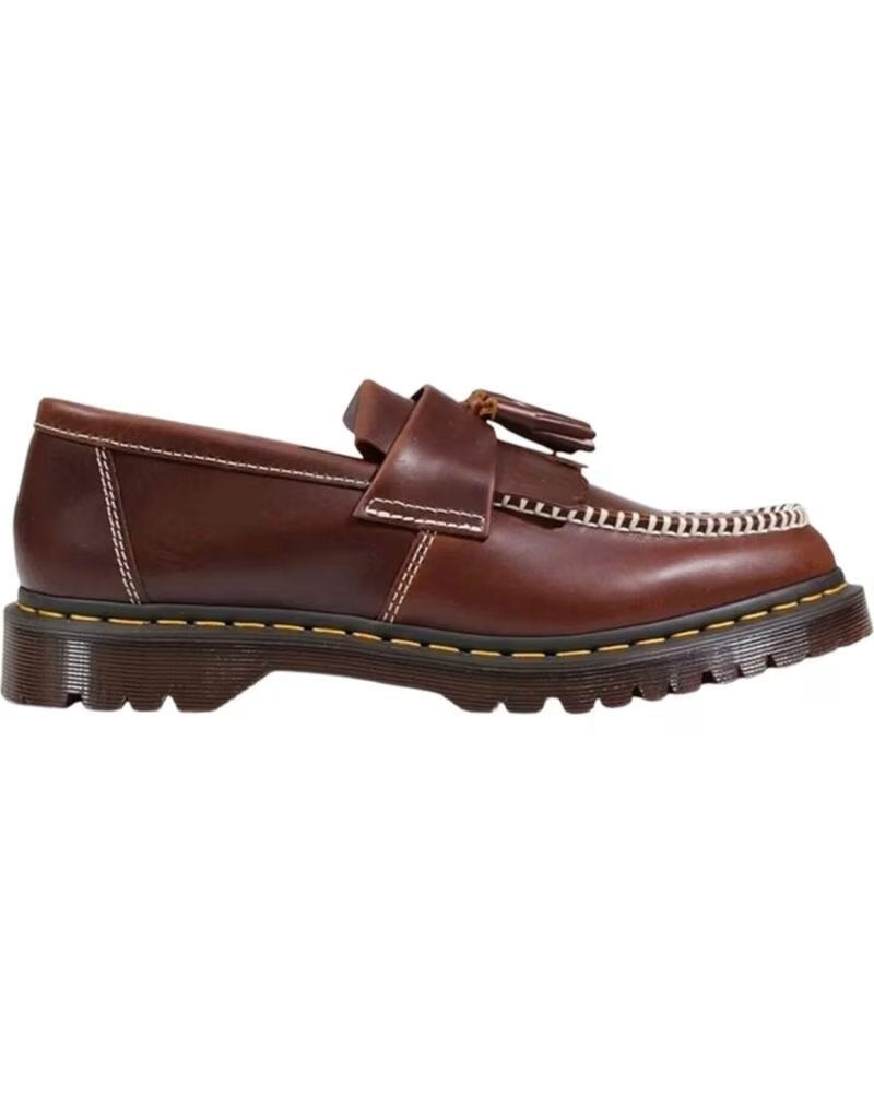 Mocasines Dr Martens Adrian Ben en Cuero Burdeos Bttrsctch