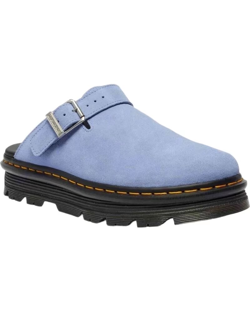 Zuecos Dr Martens Zebzag Mule en Ante Azul Blue