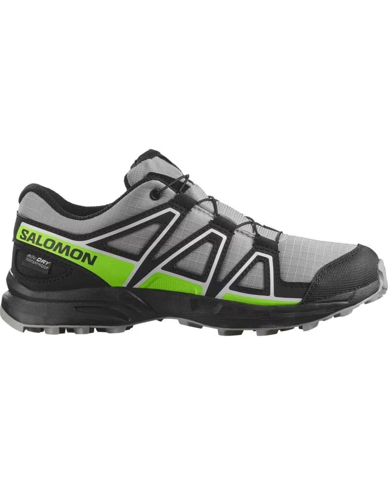 Zapatillas Salomon L47810200 Unisex Niños Alloy Black Green Gecko Alloy-black-green