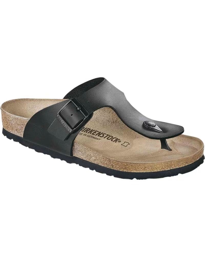 Sandalias Birkenstock Ramses Unisex Negras Flor