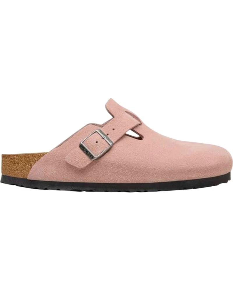 Zuecos Birkenstock Boston en Ante Rosa