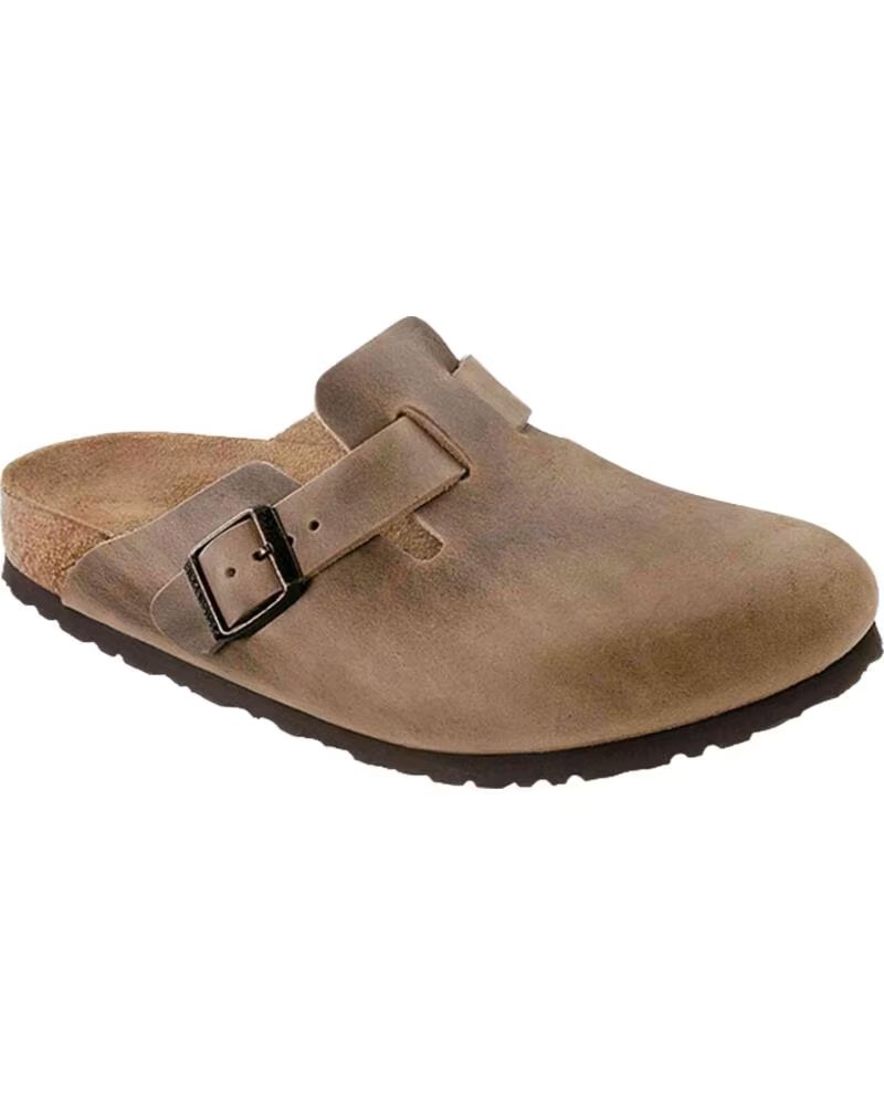 Zuecos Birkenstock Boston Soft Footbed Tabacco Brown