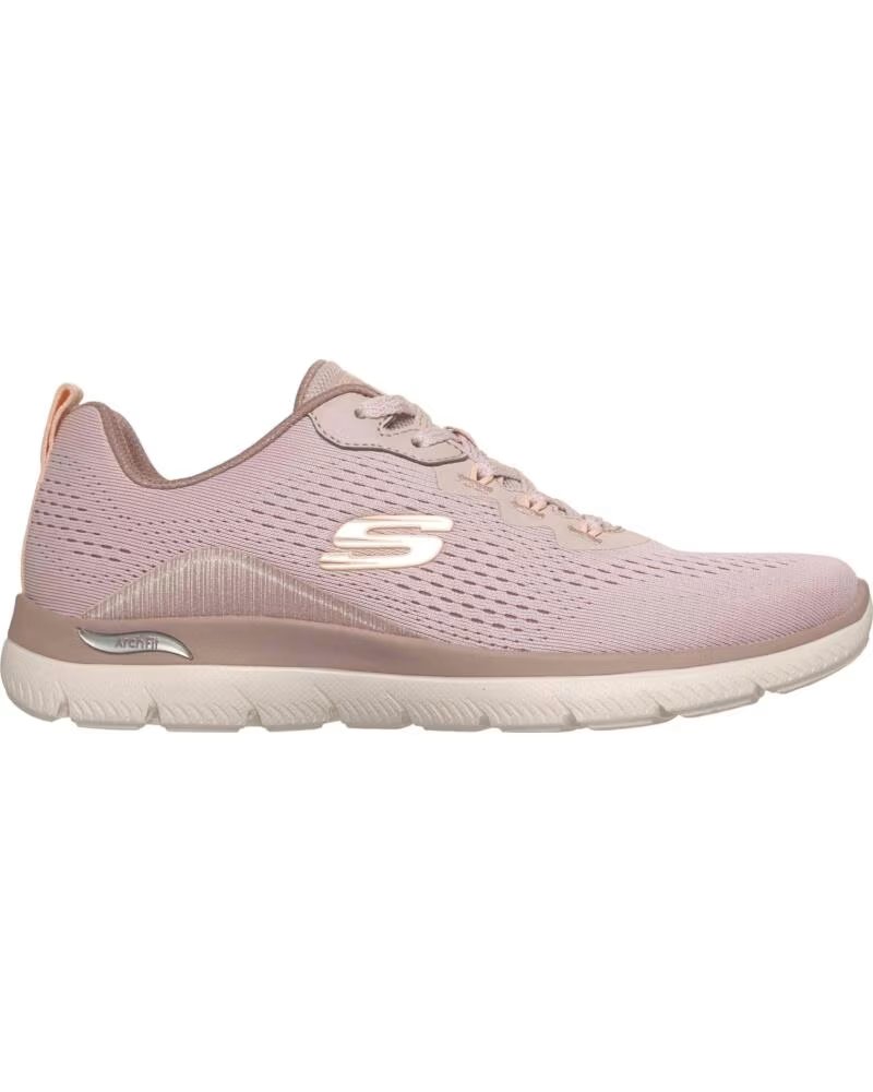 Skechers Arch Fit Summits Daily Flow Zapatillas Deportivas 150754 Ltmv Rosa Light Mauve Mesh-synthetic-peach Trim