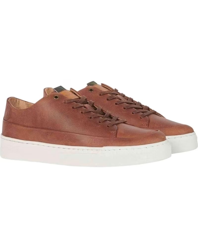 Zapatillas Barbour Lago Trainers de Piel en Color Marrón Brown