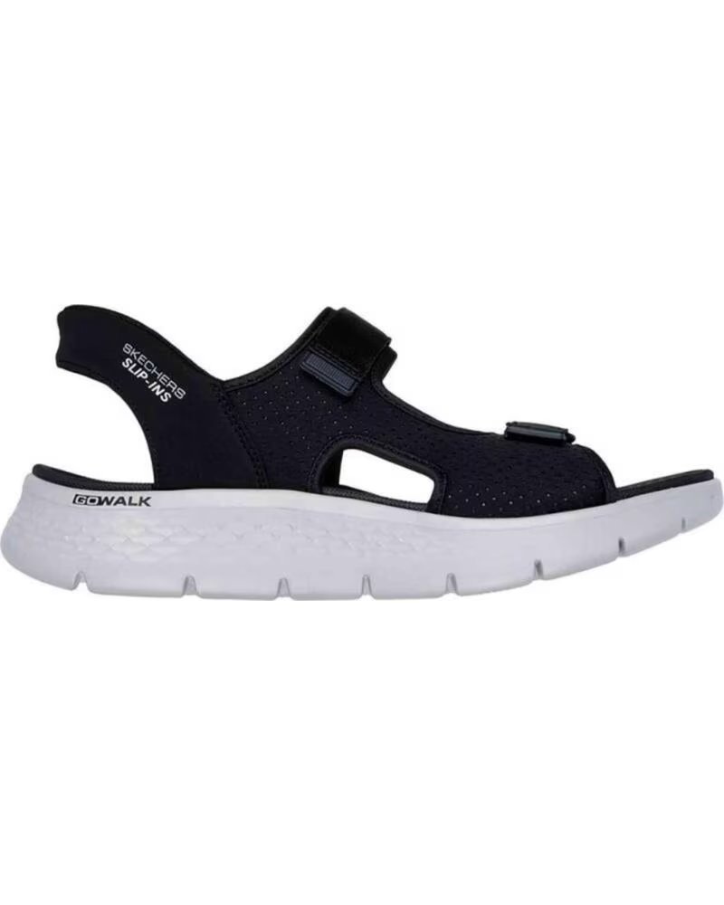 Skechers Sandalias 229210BKGY para Hombre Black And Gray Textile And