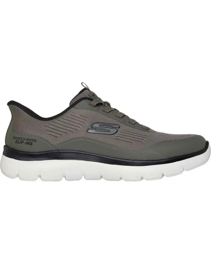 Zapatillas Skechers Slip-ins 233047-OLBK Verde Hombre Cana – imagen 4