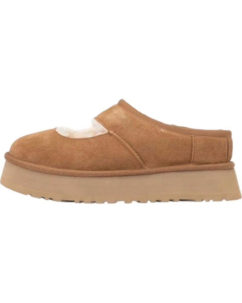 Zuecos Ugg Bea Mary Jane de Ante con Plataforma Mujer