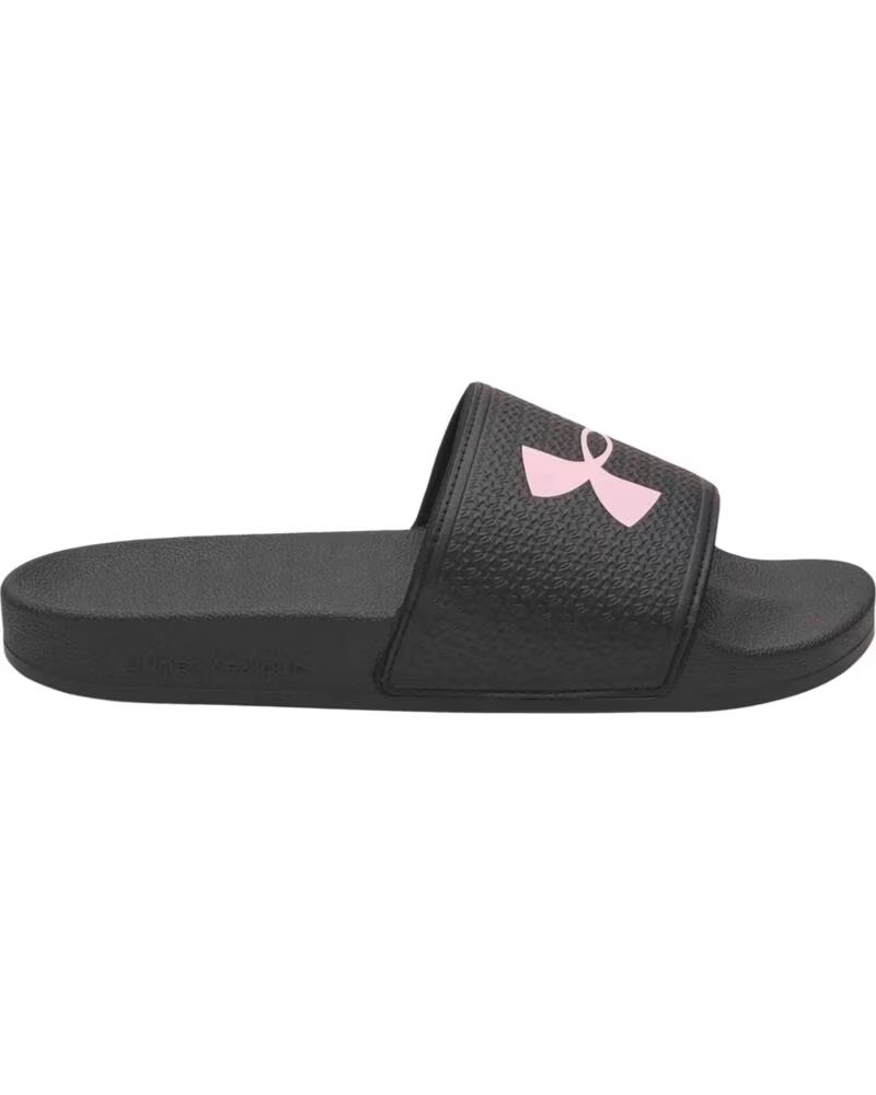 Under Armour Anzarun Slide Chanclas Negras y Rosas Black