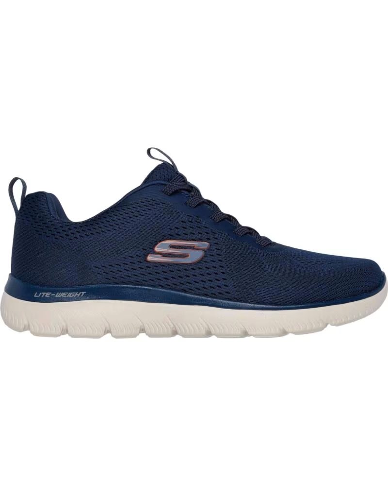 Zapatillas Skechers Summits Eckler Hombre Azul Noche