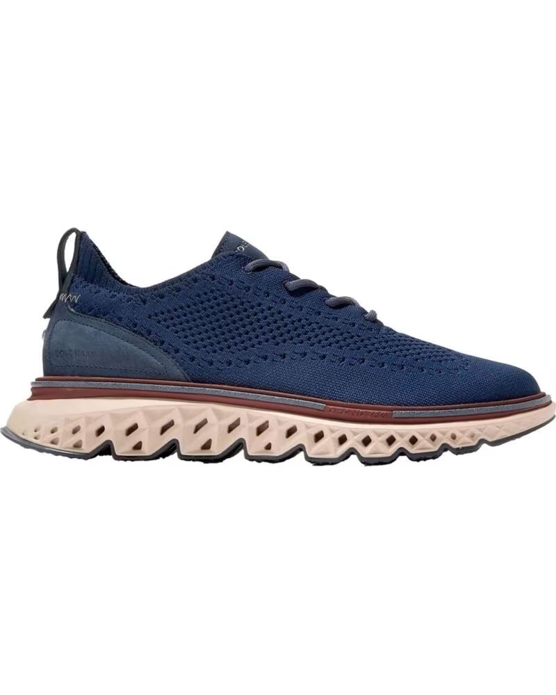 Cole Haan Zapatillas 5 Zerogrand Stitchlite Wingtip Marine Blue para Hombre