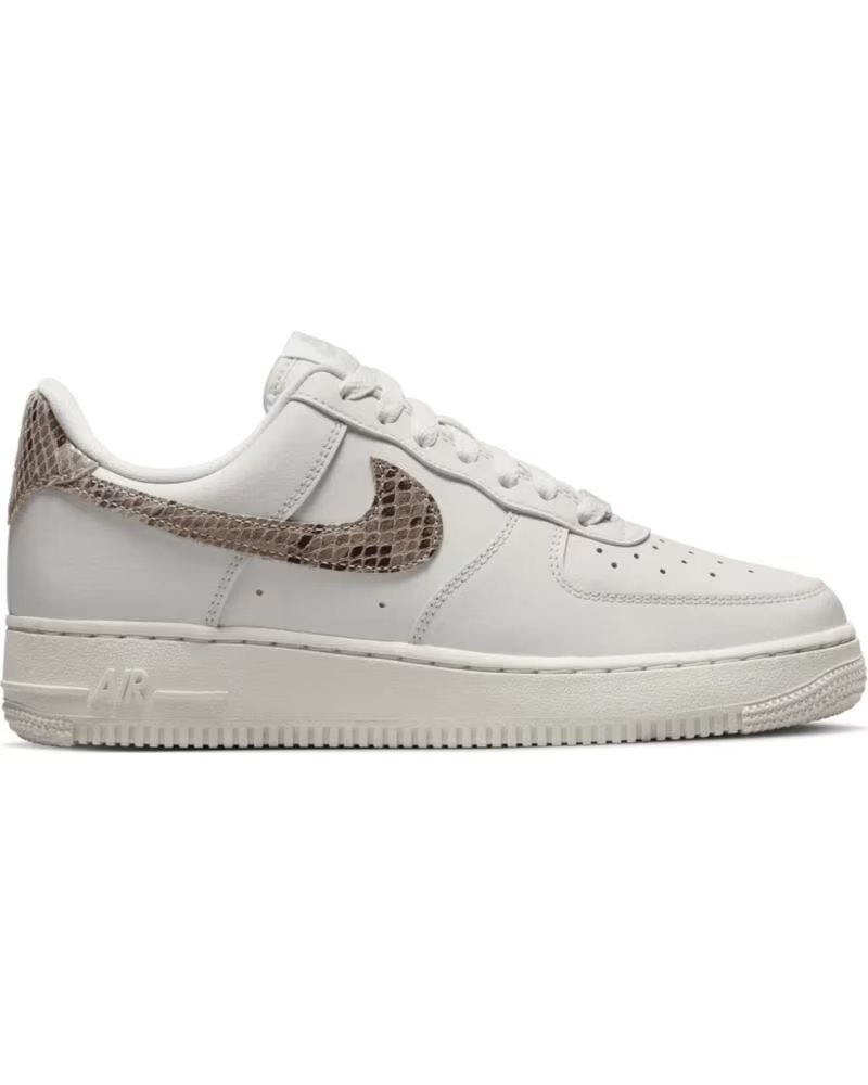 Zapatillas Nike Air Force 1 DD8959-002 Blancas con Detalle Piel de Serpiente Blanco
