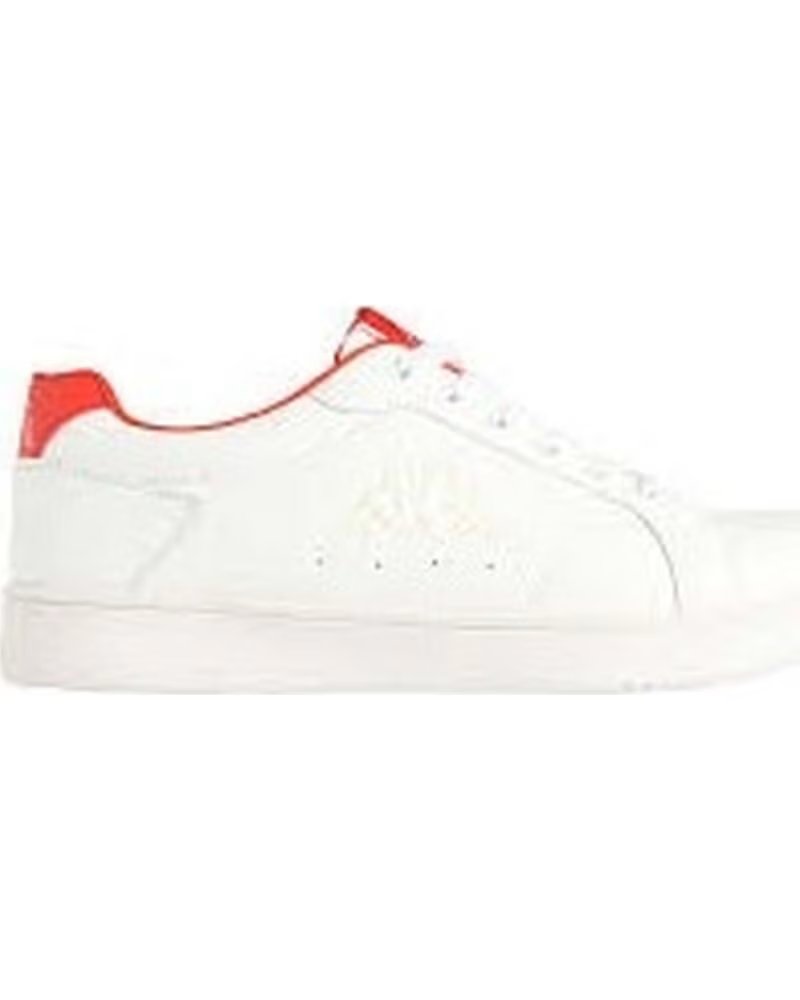 Zapatillas Kappa Adenis A66 Hombre Blanco-rojo White-red-white Off