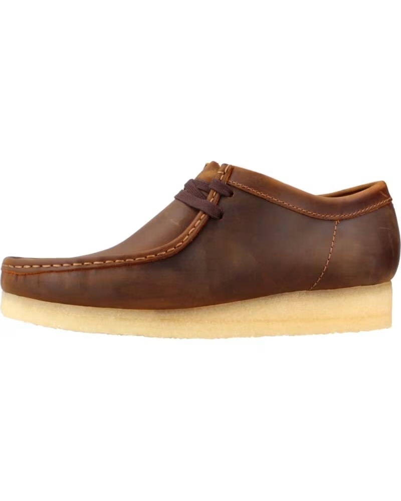 Zapatos Clarks Informales 26156605C Hombre en Cuero Marrón Beswax