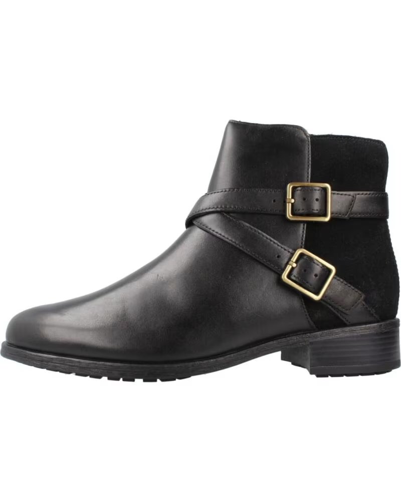 Botines Clarks Modelo 26182941C en Cuero Negro Black