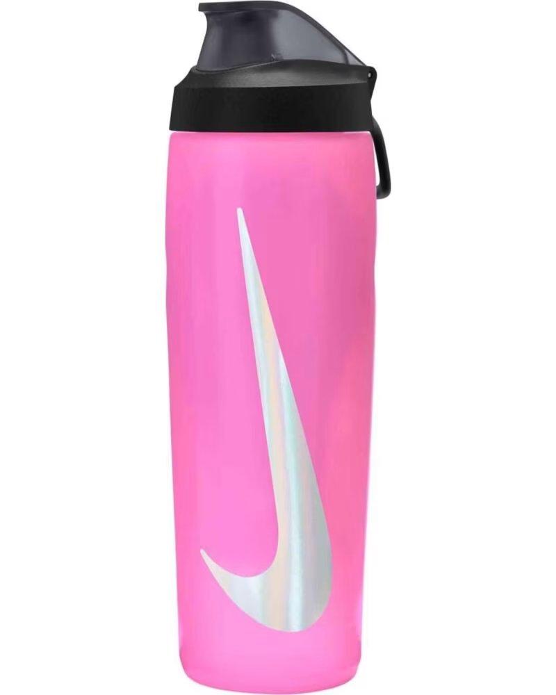 Nike Complemento deporte Bouteille refuel locking lid 710ml en Pink/Black/Silver