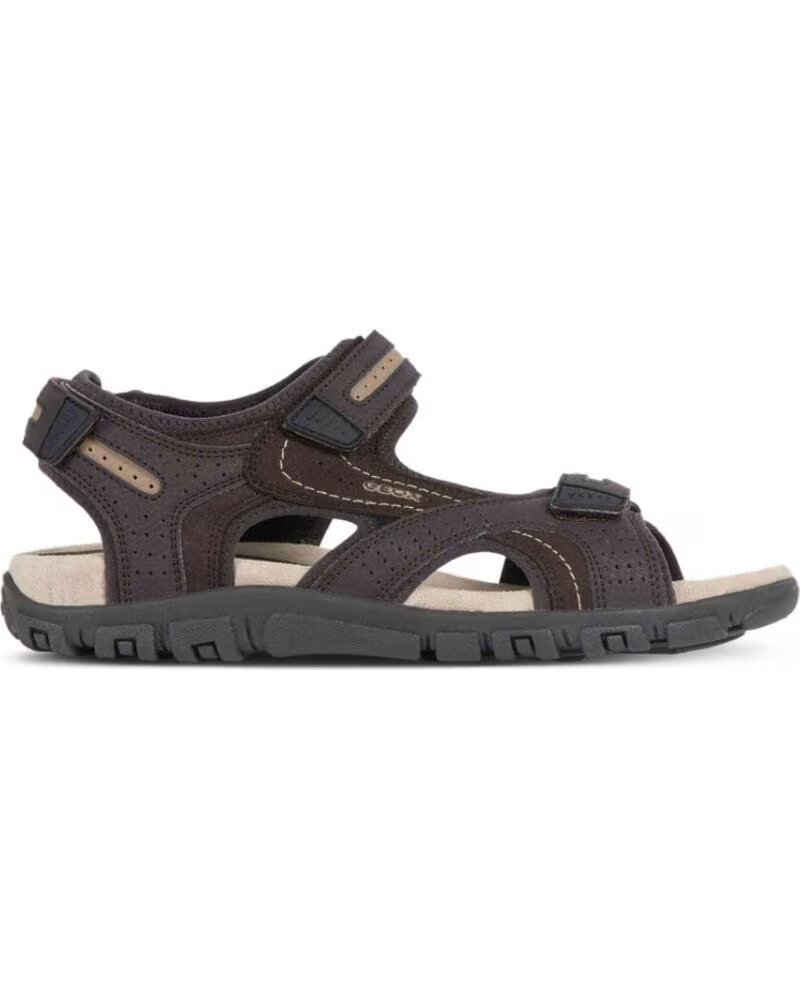 Sandalias de Hombre Geox U S Strada Marrón C0705 Brown