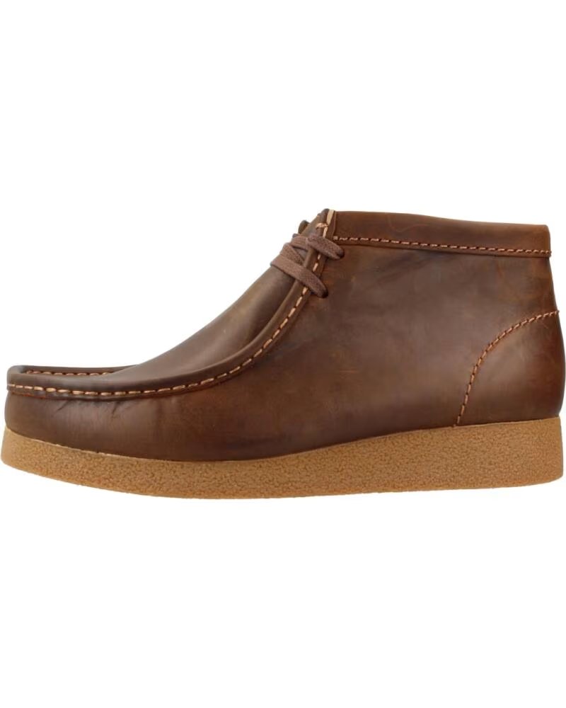 Botines Clarks Wallabee 26172822C en Piel Marrón Beswax