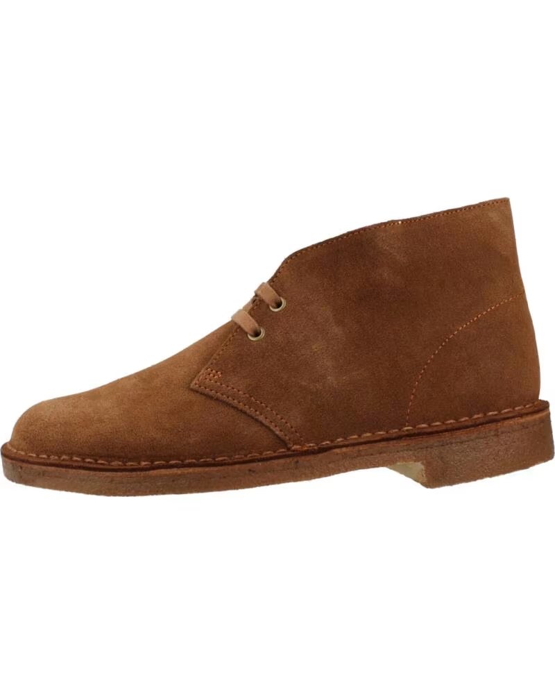 Botines Hombre Clarks 180254 Ante Marrón Cola