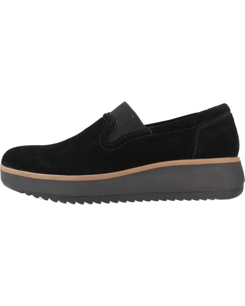 Mocasines Mujer Clarks 26180118C Ante Negro Black