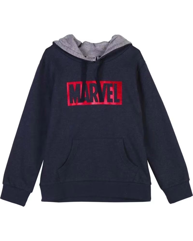 Sudadera con Capucha Artesania Cerda Marvel para Niãos Azul