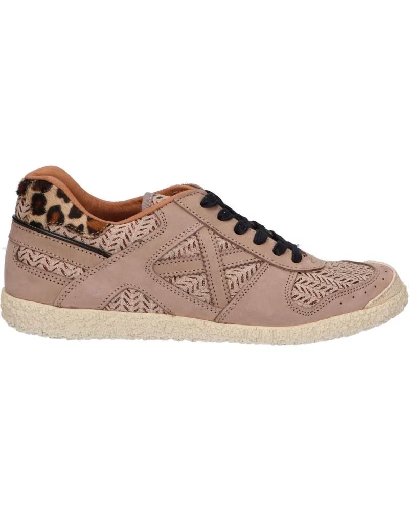 Zapatillas Munich Goal 1652 Marrón con Detalles Animal Print Marron
