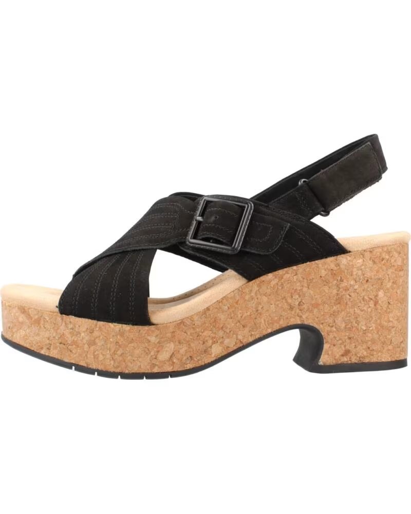 Sandalias de Plataforma Clarks Nerisa West para Mujer Black