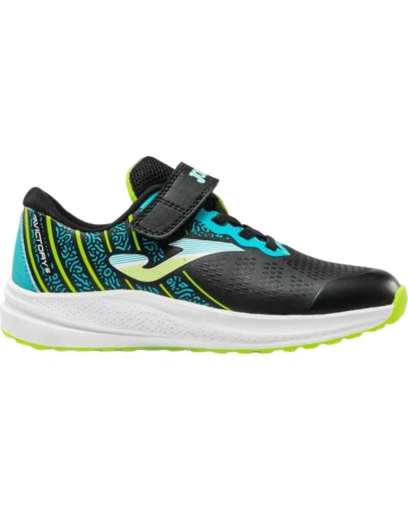 Zapatillas Deportivas Joma Victory Velcro Negro-turquesa-lima para Niño Negro