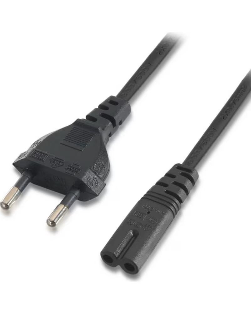 AISENS CABLE DE ALIMENTACIÓN FORMA 8 A132-0173, CEE7/16 A C7, 15M