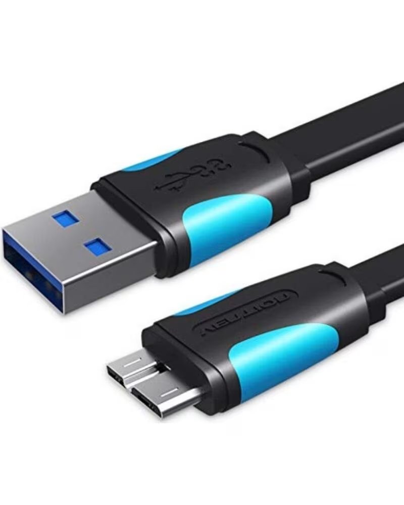 CABLE VENTION USB 30 A MICRO-USB VAS-A12-B025, 5GBPS, 25CM, AZUL/NEGRO