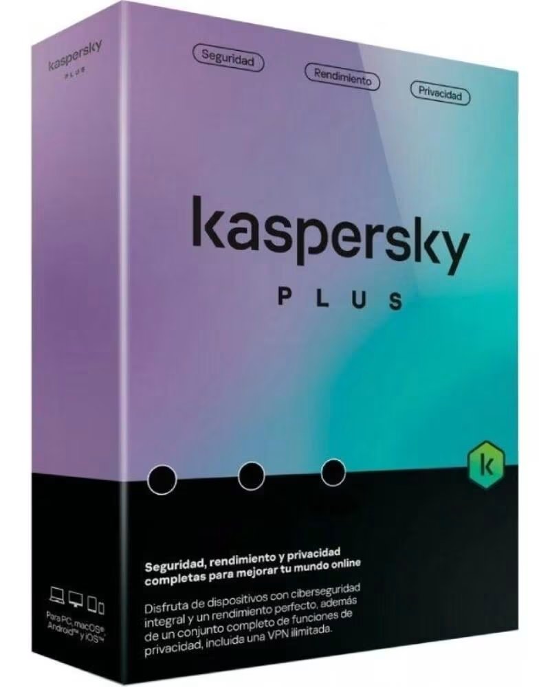 KASPERSKY PLUS ANTIVIRUS - PROTECCIÓN PARA 5 DISPOSITIVOS, 1 AÑO
