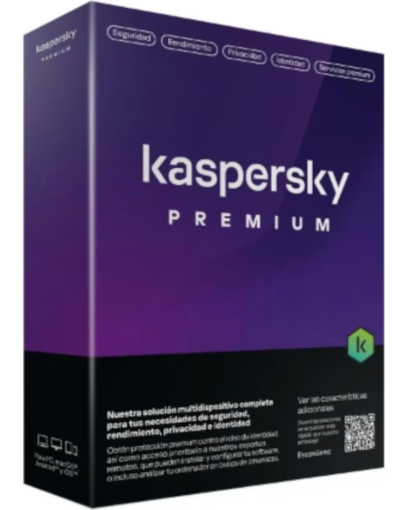 KASPERSKY PREMIUM ANTIVIRUS - PROTECCIÓN PARA 5 DISPOSITIVOS, 1 AÑO