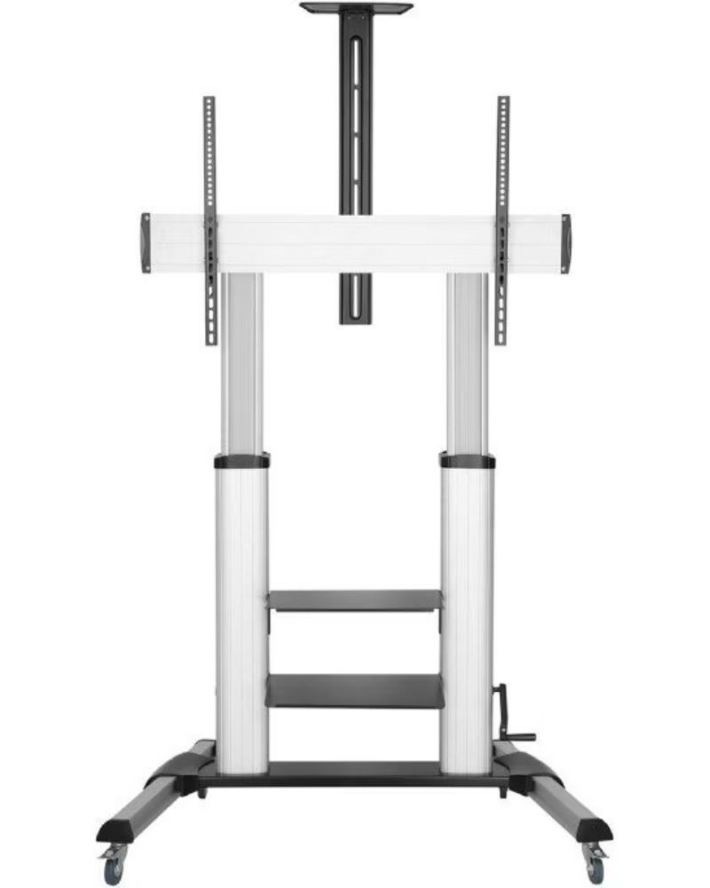 Aisens Soporte de Suelo Inclinable con Ruedas y Manivela FT100TE-125 para Tv 60-100"
