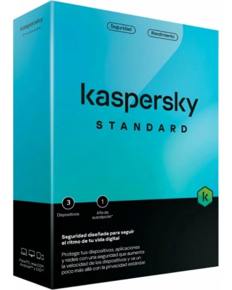 KASPERSKY ANTIVIRUS STANDARD - PROTECCIÓN PARA 3 DISPOSITIVOS DURANTE 1 AÑO