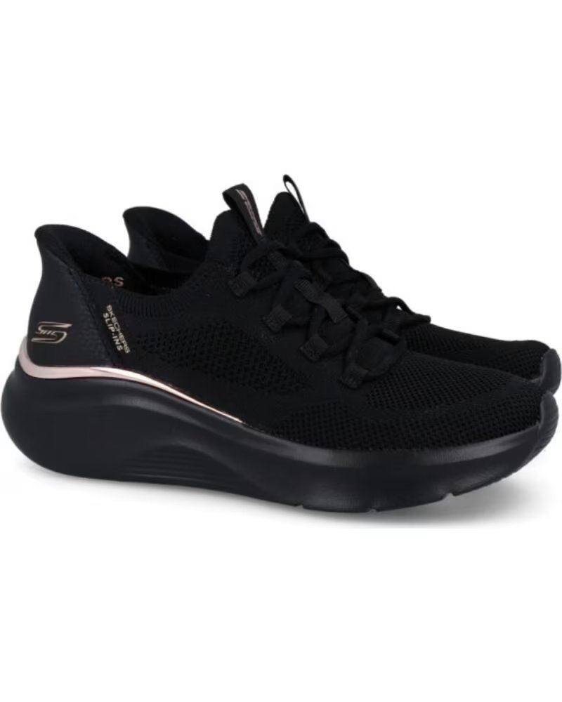 Skechers Zapatillas Bobs Sport Arch Fit ELEV8 Black - Rose Gold – imagen 4