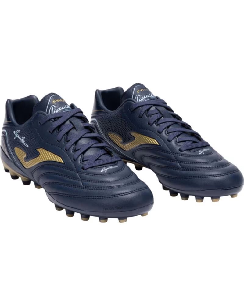 Botas de Fútbol Joma Aguila 2503 para Césped Artificial Marino-oro Azul
