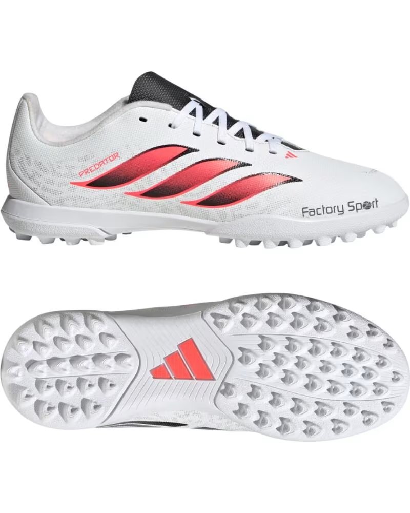 Zapatillas de Fãtbol Adidas Predator Club Tf para Nião Ftwwht-soltur-cblack Blan-cora-neg