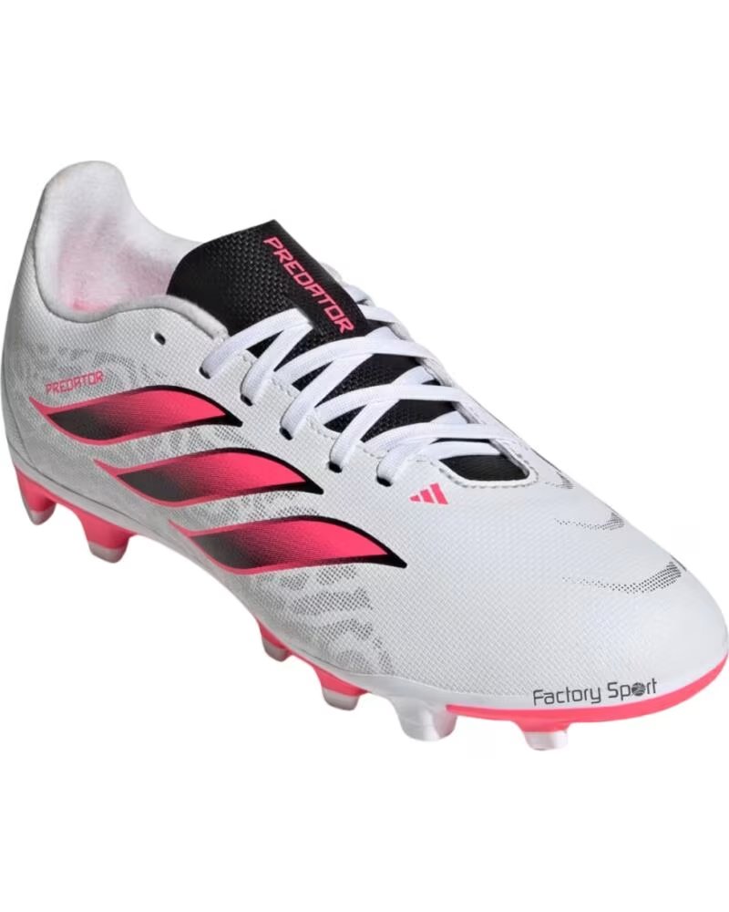Adidas Botas de Futbol Predator Club Fg-mg Ftwwht-soltur-cblack Blan-cora-neg