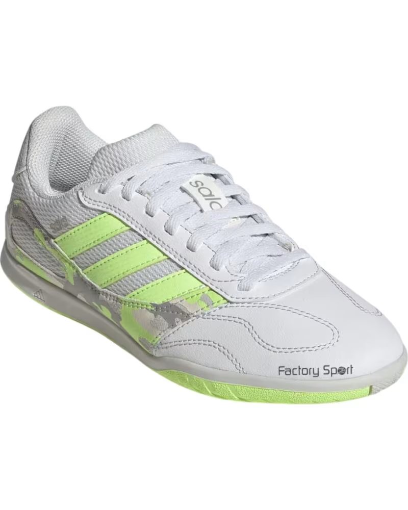 Adidas Botas de Futbol Sala Super Iii Indoor Crystal White - Hi-res Yellow Off Blanco-am Flu