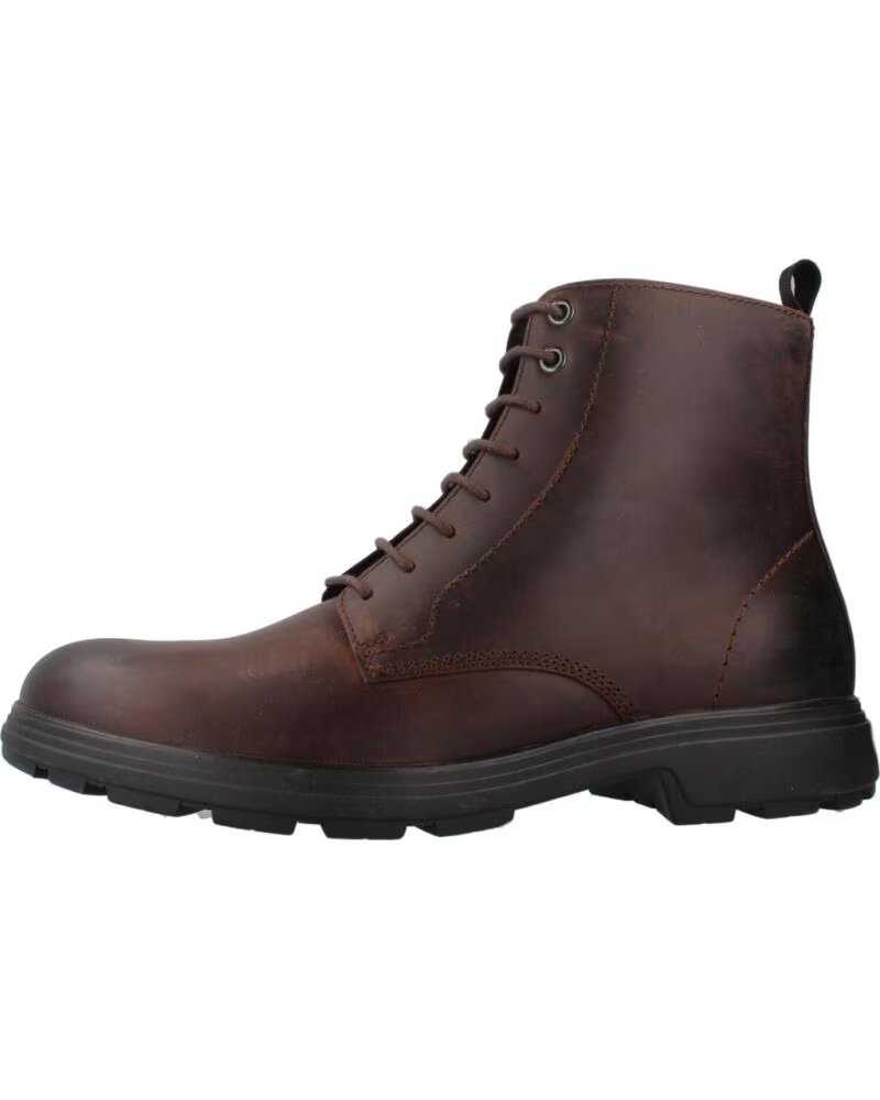Botines Hombre Geox U56LZE Marrón C6010 Piel