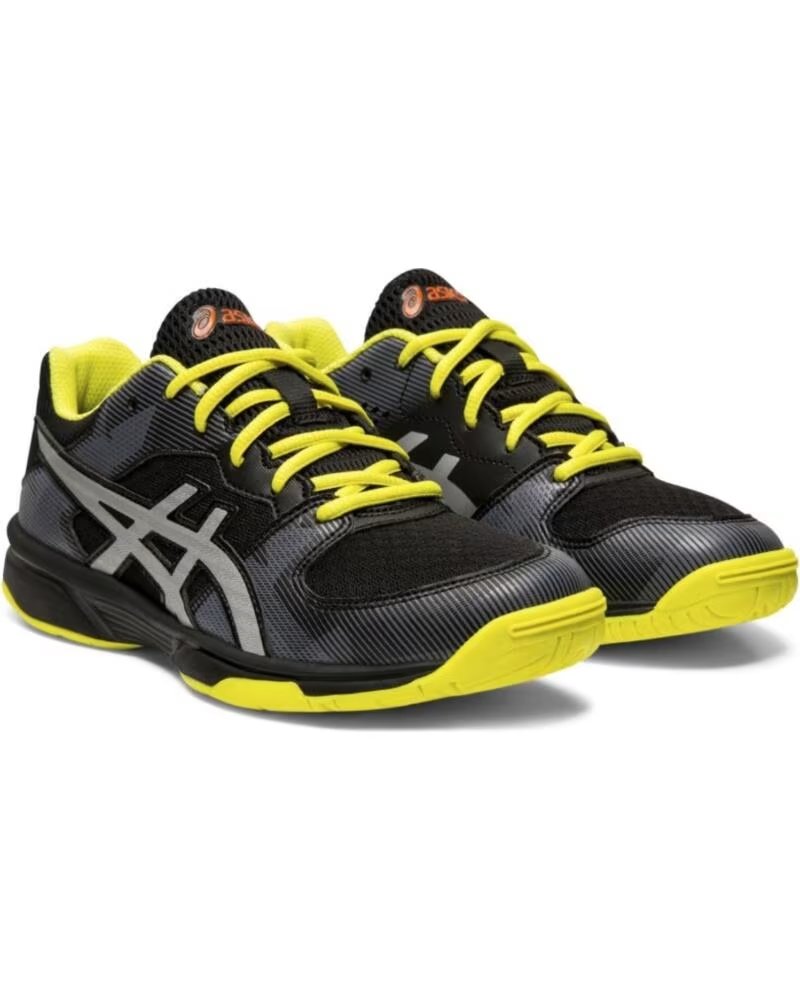 Zapatillas Asics Gel-tactic Gs Negro y Amarillo