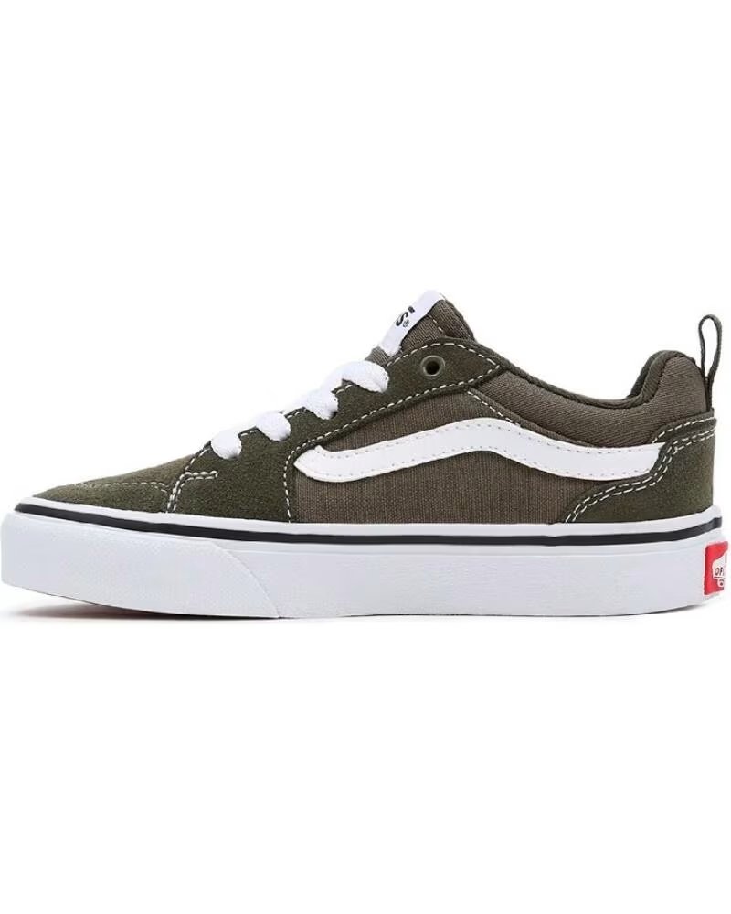 Vans Off The Wall Zapatillas Filmore Suede Canvas Jr - Kaki y Blanco Bbu