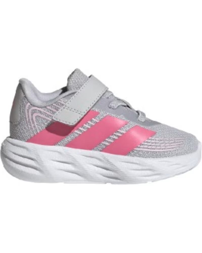 Adidas Zapatillas Galaxy 8 Light Solid Grey Pink Fusion Clear Niña KI1678 Gris