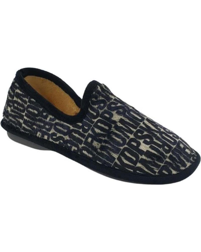 Calzado de casa de Hombre JAVER ZAPATILLAS HOMBRE LETRAS 35-208 NEGRO