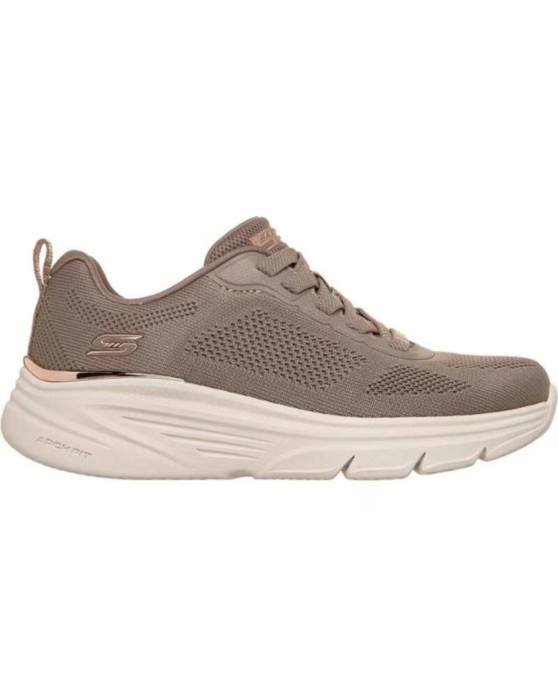 Skechers Bobs Sport Arch Fit ELEV8 Zapatillas Dark Taupe Engineered Knit Marrón