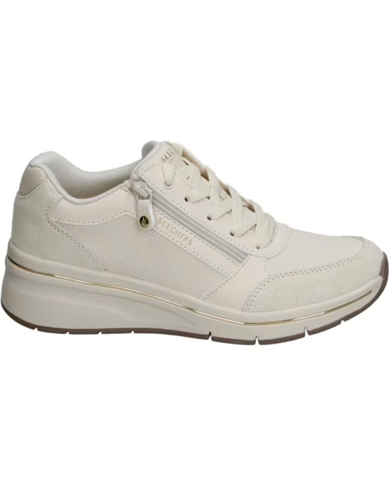 Skechers Billion Flex Luxe Up Zapatillas Mujer Natural