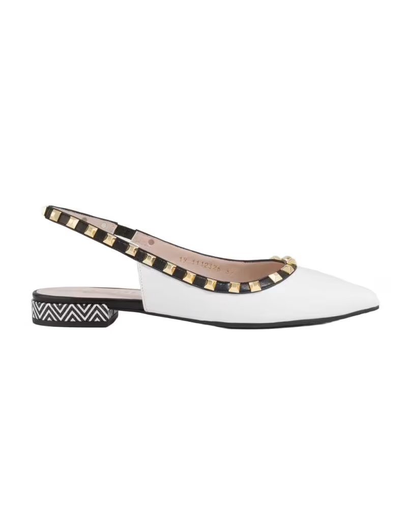 Brixton Zapatos Planos Destalonados con Tachas 17331 Black